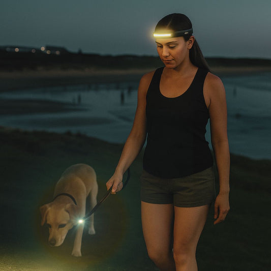 Titan-range-TH11-headlamp-lady-walking-dog