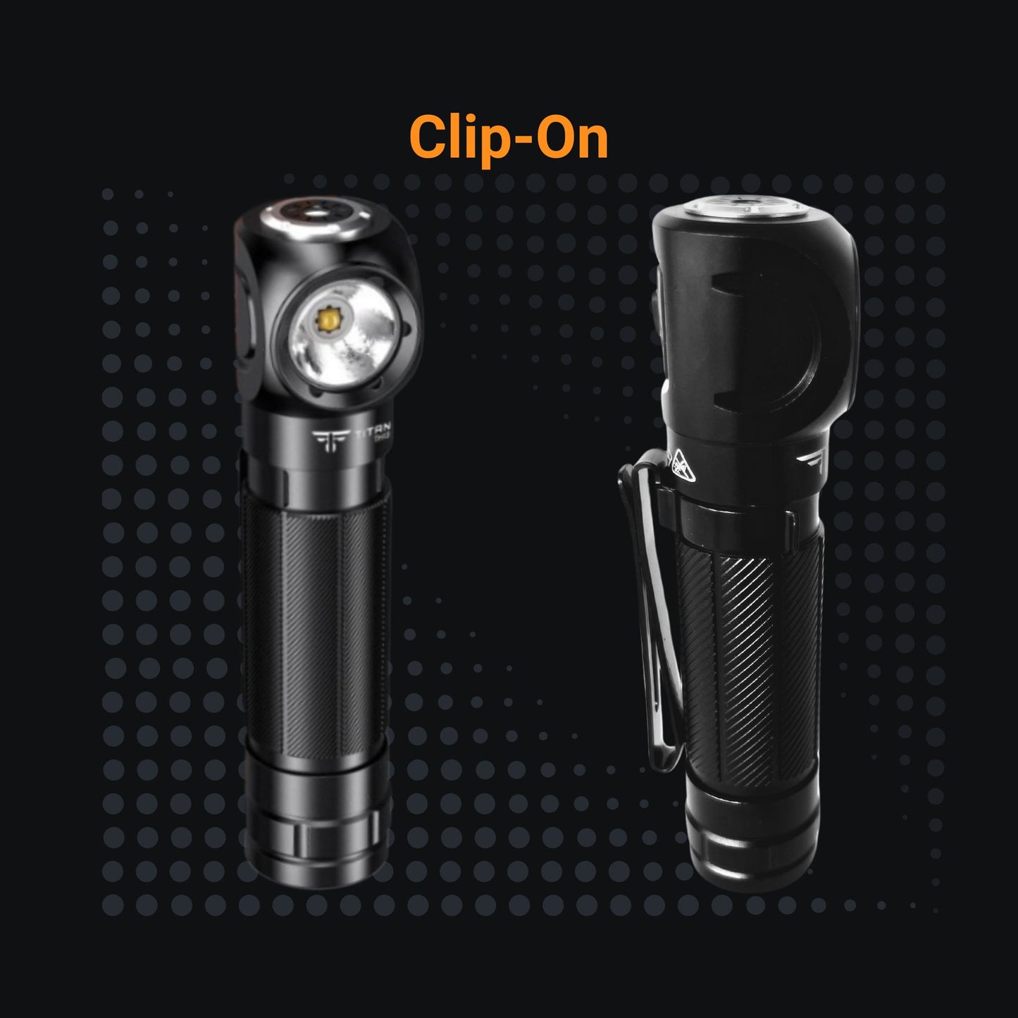 Titan-Range-TH20-headlamp-and-torch-strong-clip-on-for-shirt-or-pocket-non-slip-grip