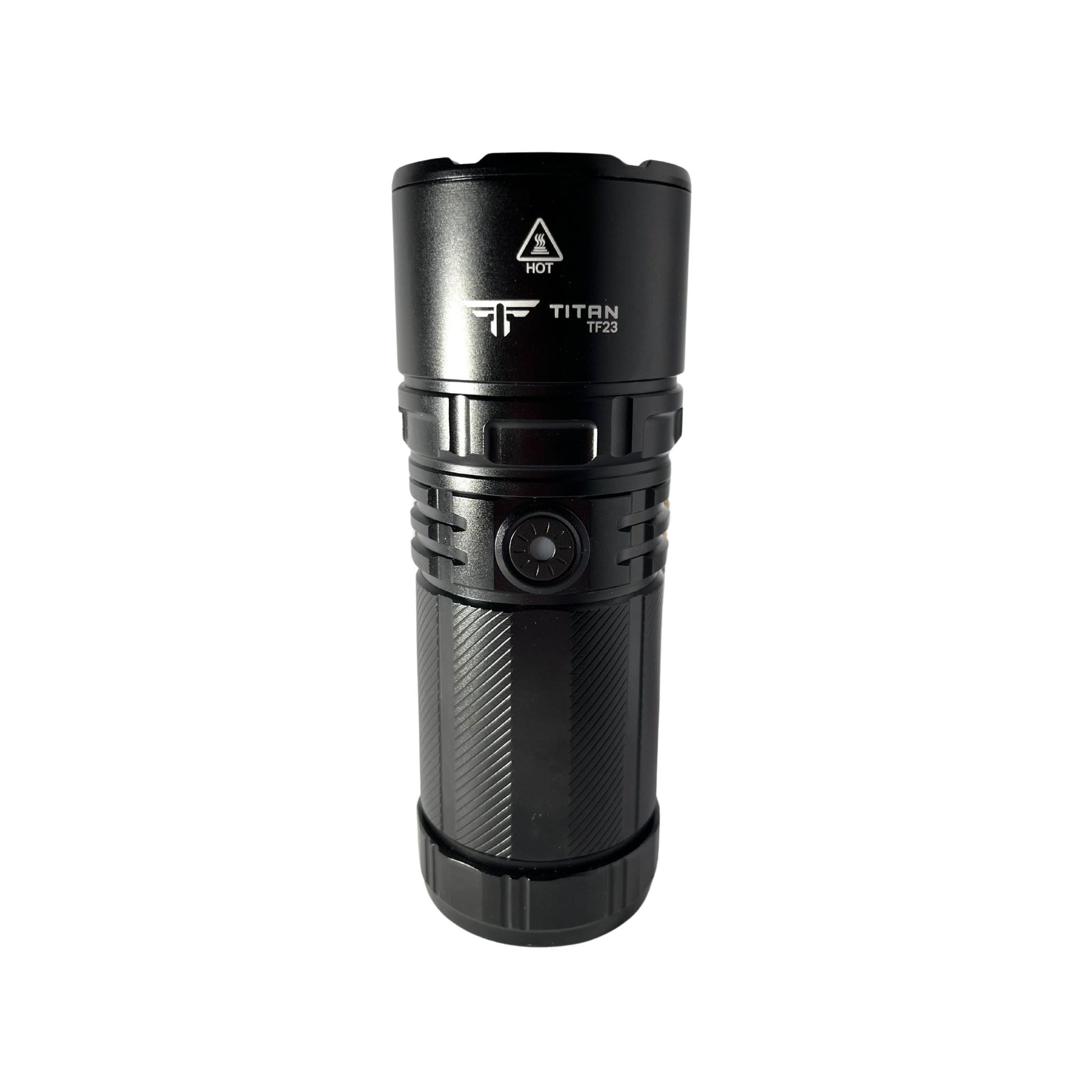titan-range-tf23-torch-front-view-1355-lumens-long-range-flashlight-on-white-background