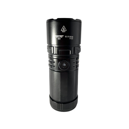 titan-range-tf23-torch-front-view-1355-lumens-long-range-flashlight-on-white-background