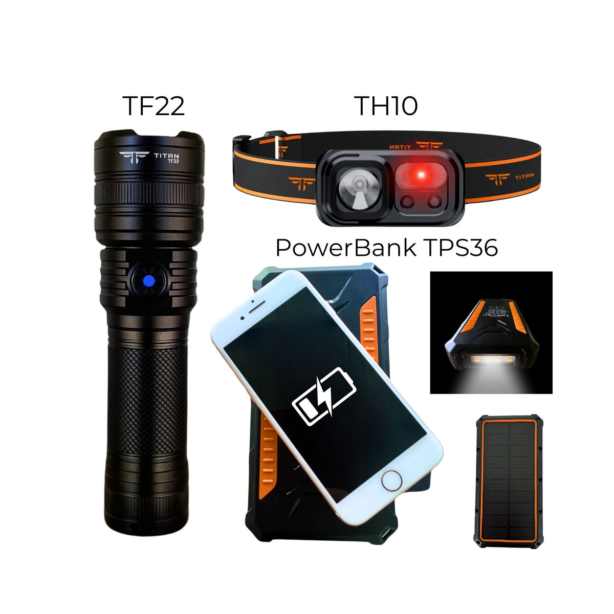 titan-range-tf22-torch-th10-headlamp-and-tps36-powerbank-all-in-one-camping-kit